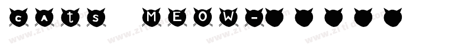 cats MEOW字体转换